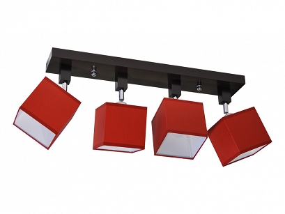 Deckenlampe Bordeauxrot LLS458DPR